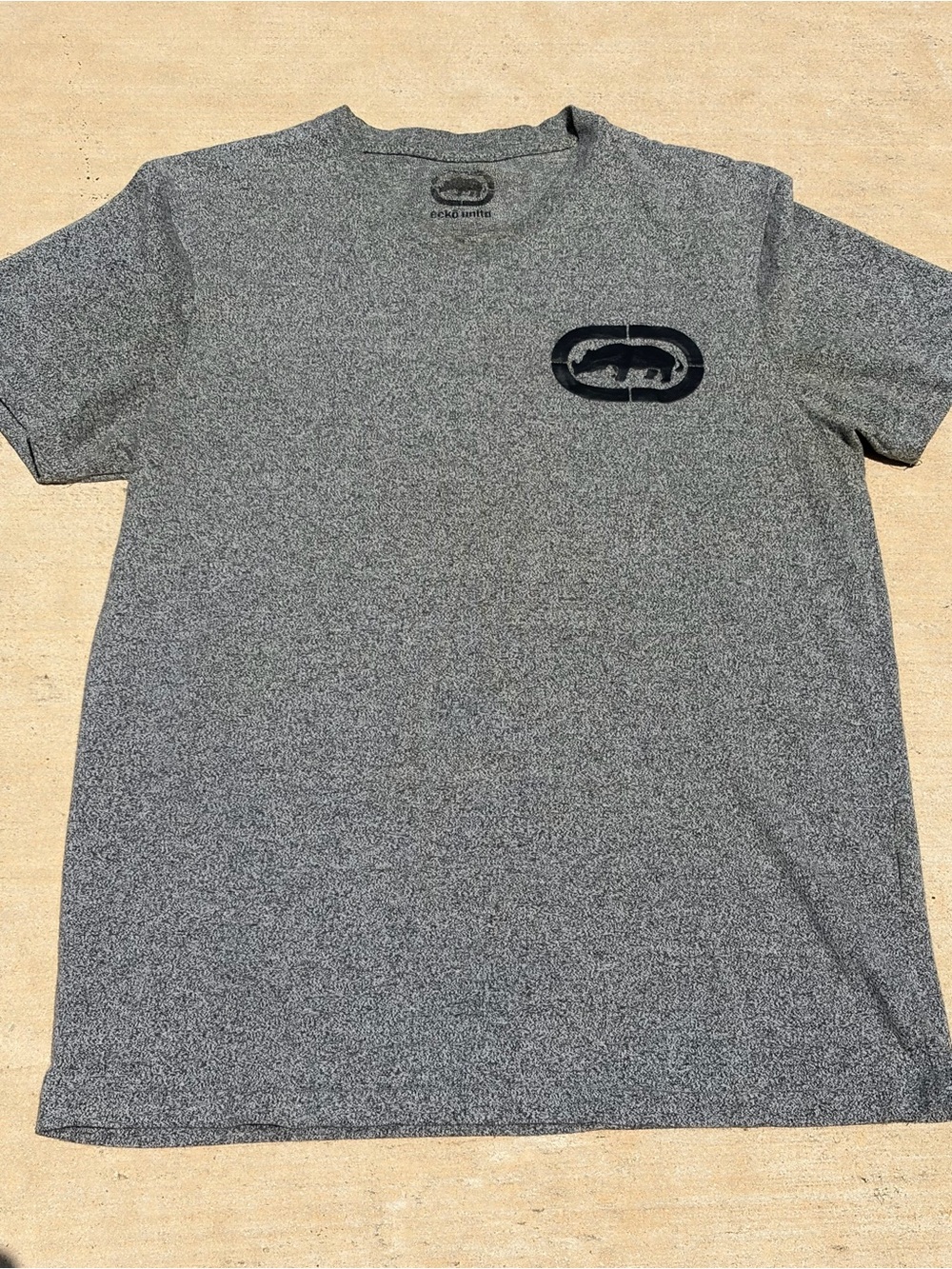 Ecko Unlimited Gray Short-Sleeve Tee with Chest Logo